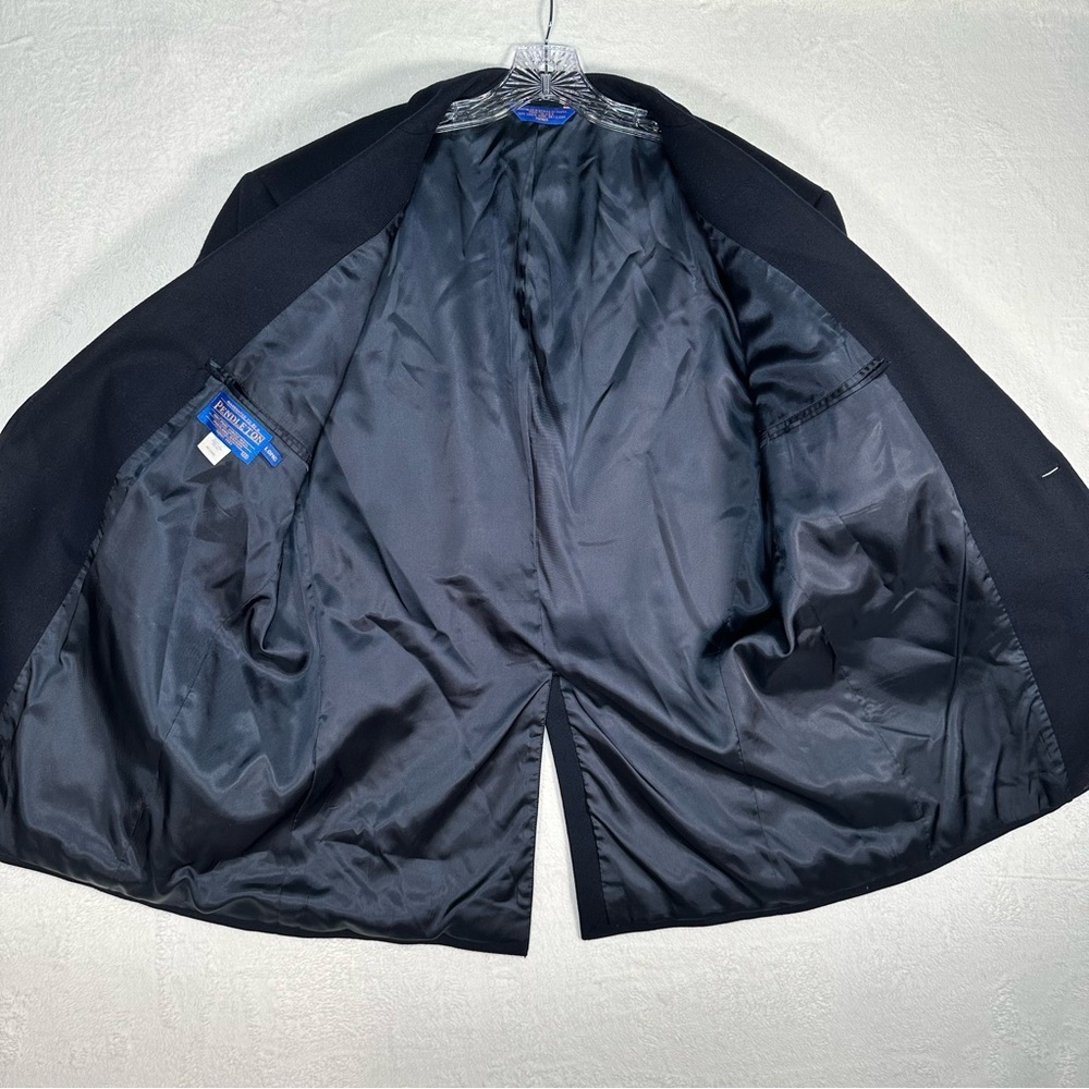 Vintage Pendleton Blazer Men's 46 Long Navy 100% Pure Virgin Wool Suit Jacket - Picture 7 of 9